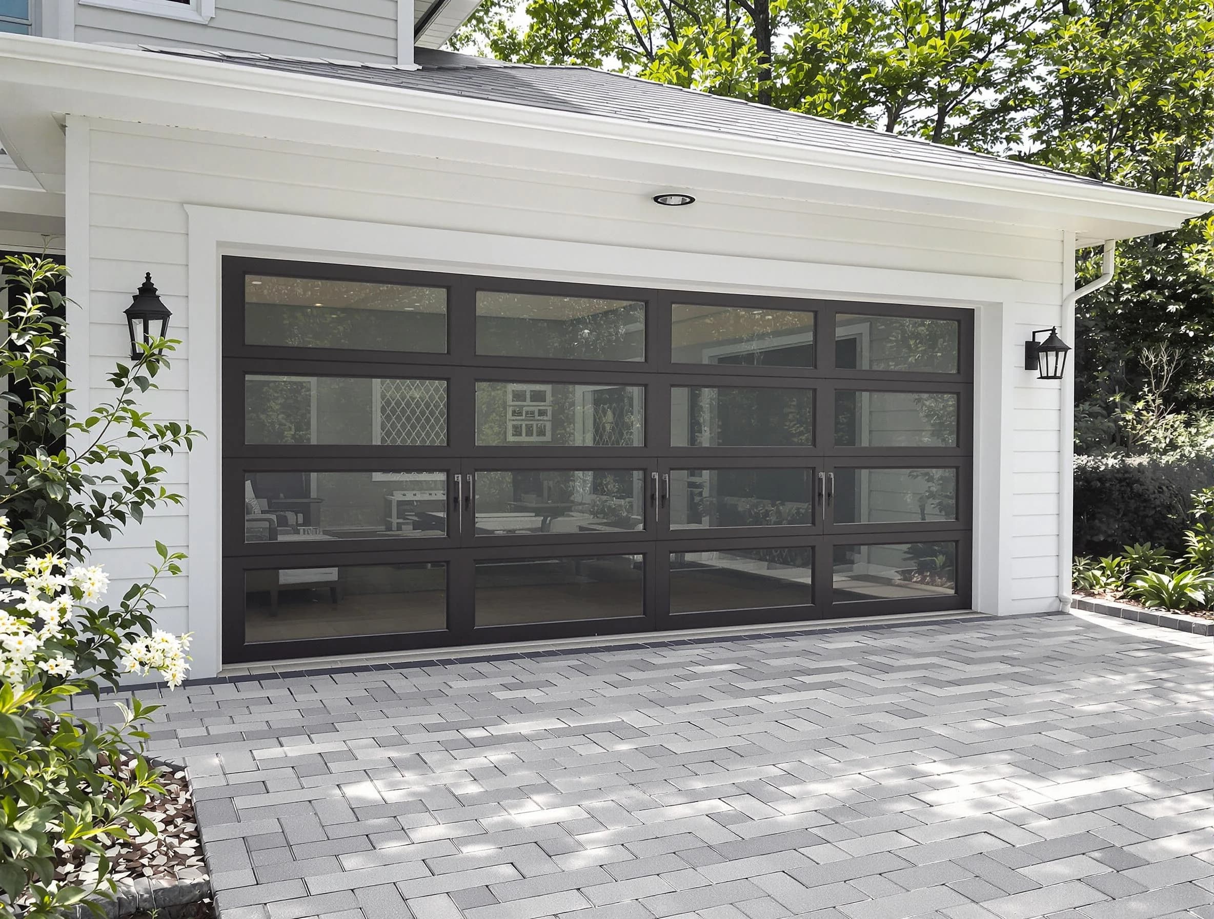 Ken Caryl Garage Door Repair design specialist presenting custom garage door options to Ken Caryl homeowner