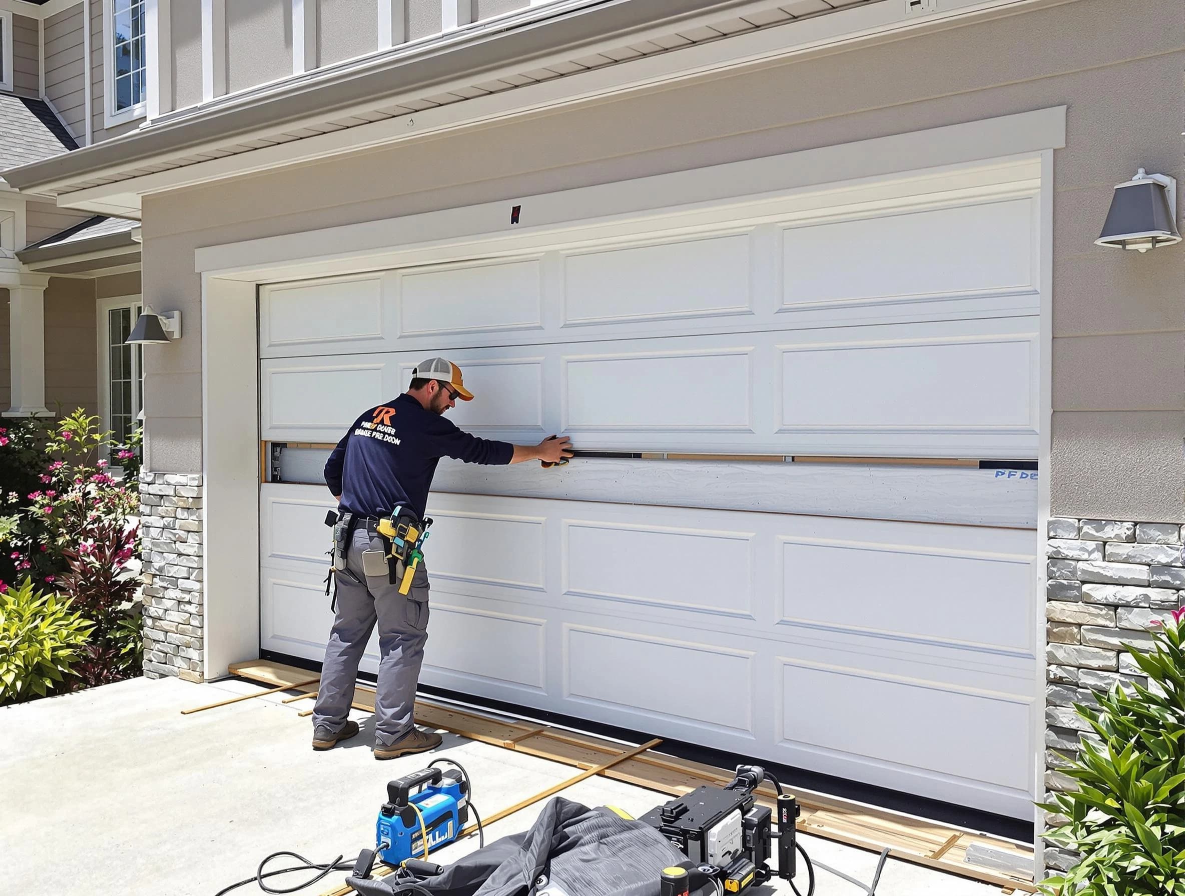 Ken Caryl Garage Door Repair team performing complete garage door replacement at Ken Caryl residence