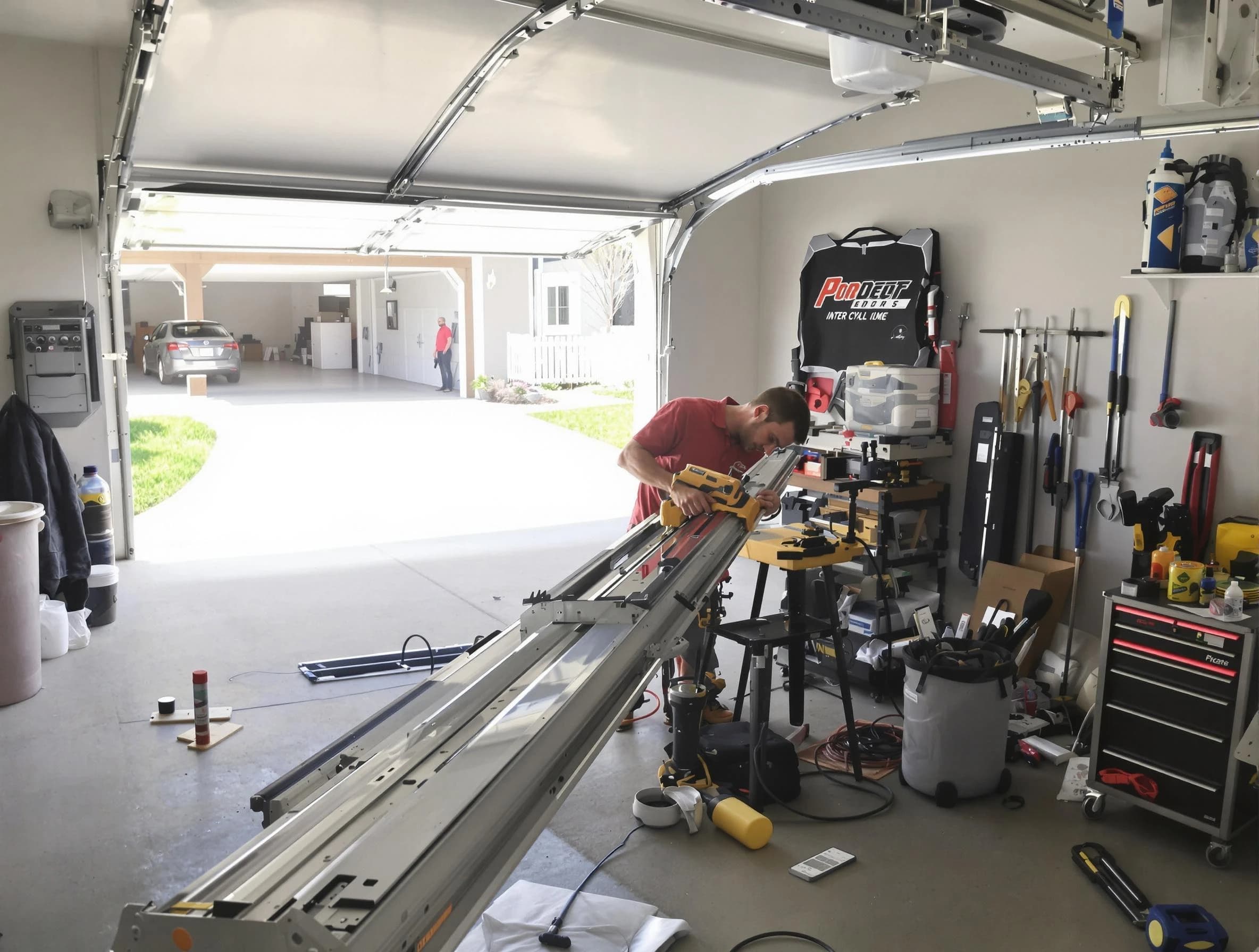 Ken Caryl Garage Door Repair expert performing track repair in Ken Caryl