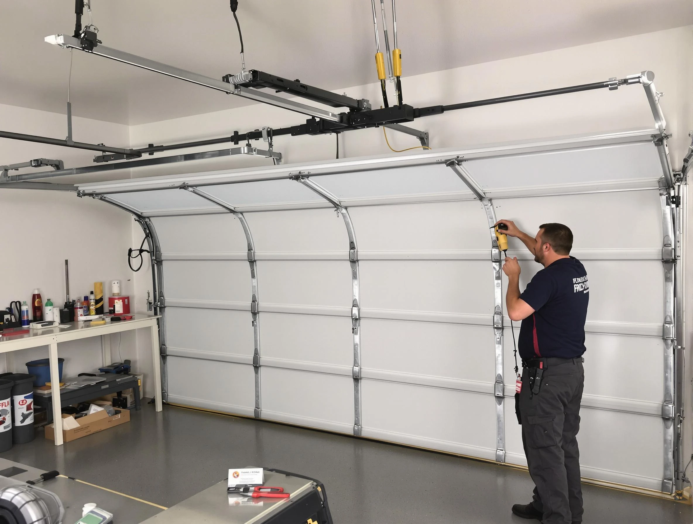 Ken Caryl Garage Door Repair certified technician performing overhead door system repair in Ken Caryl